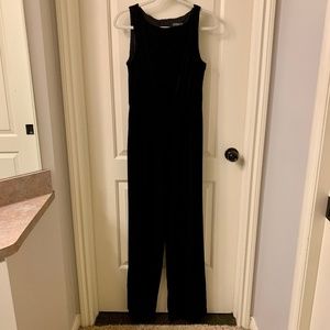 Julia Jordan Black Velvet Jumpsuit